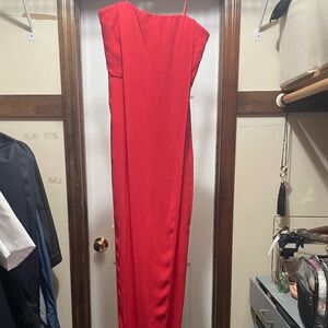 BCBG Coral Strapeless gown